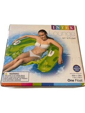 Intex Sit 'N Float Inflatable Pool Lounge Chair Sealed
